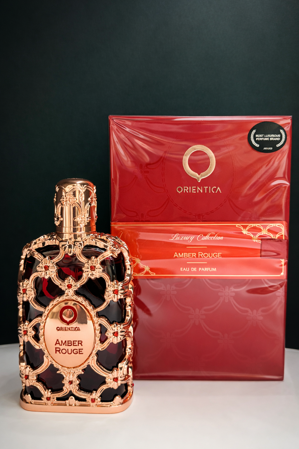 Amber Rouge Orientica - Perfume Árabe Unisex Ámbar Intenso EDP 80ml