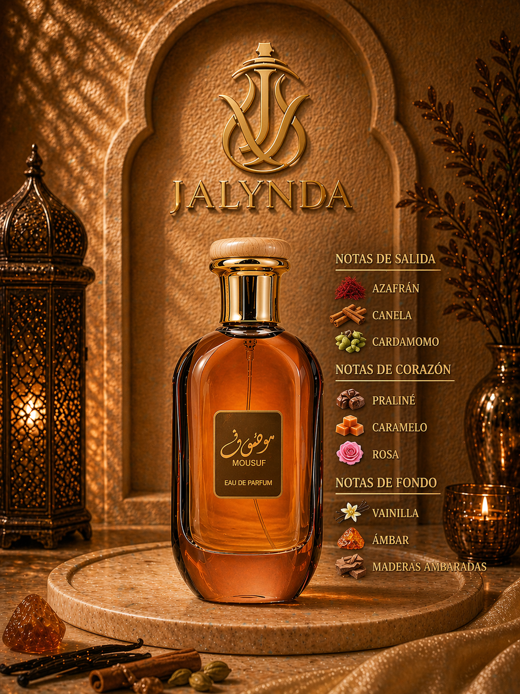Mousuf Ard Al Zaafaran | Eau de Parfum 100ml | Perfume Arabe Hombre Dulce