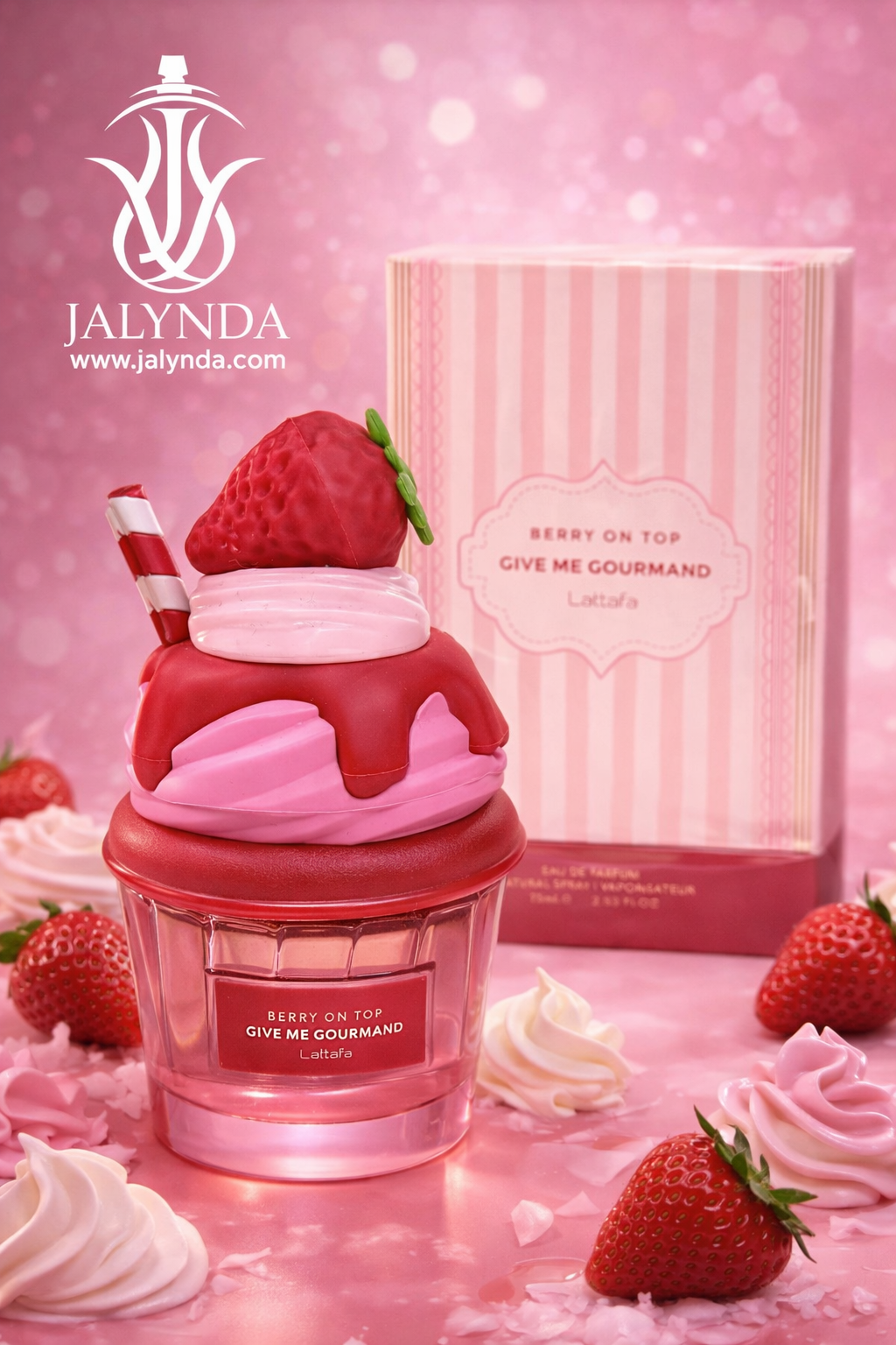 Berry On Top Lattafa EDP 75ml - Perfume Árabe Mujer Frutos Rojos Gourmand Dulce Tarta