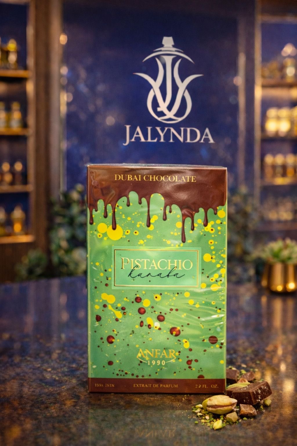 Dubai Chocolate Pistachio Anfar 1950 EDP 100ml - Perfume Árabe Unisex Gourmand Chocolate