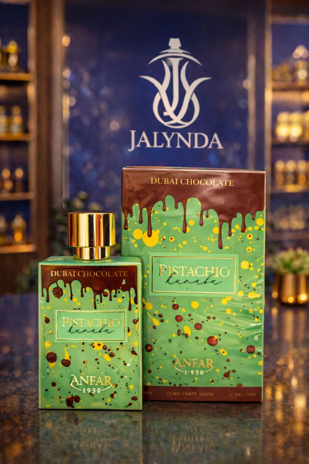 Dubai Chocolate Pistachio Anfar 1950 EDP 100ml - Perfume Árabe Unisex Gourmand Chocolate