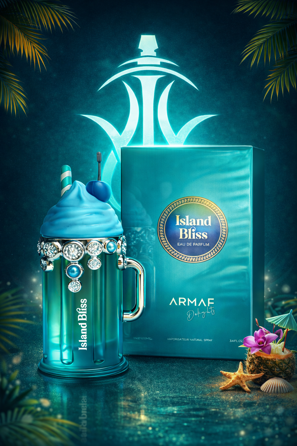 Island Bliss Armaf Eau de Parfum - Perfume Árabe Mujer Tropical Dulce Gourmand EDP 100ml