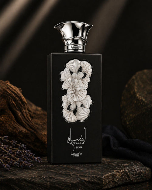 Ansaam Silver Lattafa | Eau de Parfum 100ml | Perfume Arabe Unisex Oriental Aromatico