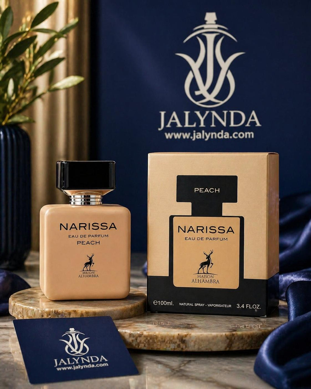 Narissa Peach Maison Alhambra | Eau de Parfum 100ml | Perfume Arabe Mujer Floral Empolvado
