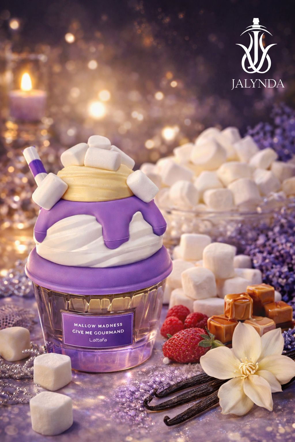 Mallow Madness Lattafa EDP 75ml - Perfume Árabe Mujer Marshmallow Gourmand Dulce Nube