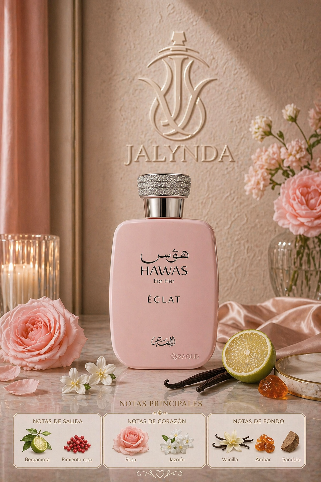 Hawas Eclat Rasasi | Eau de Parfum 100ml | Perfume Arabe Mujer