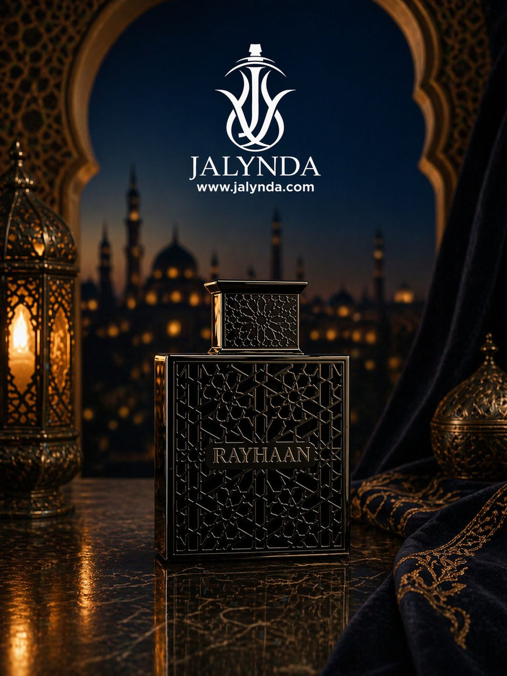 Rayhaan Obsidian | Eau de Parfum 100ml | Perfume Arabe Hombre Amaderado Cuero